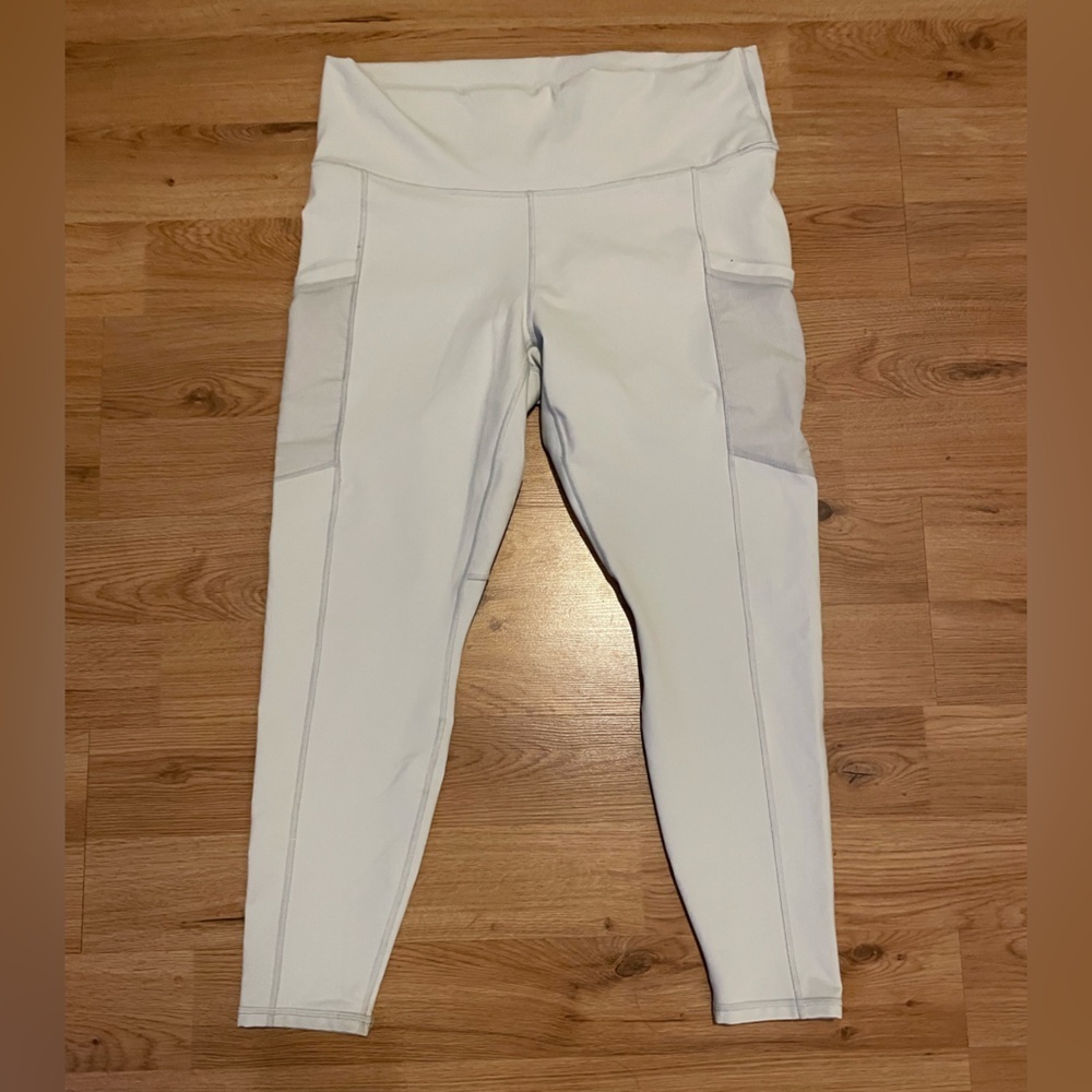 Fabletics White High-Waisted Leggings